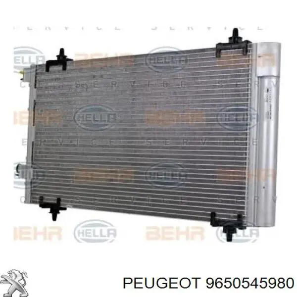 Радіатор кондиціонера 9650545980 Peugeot/Citroen