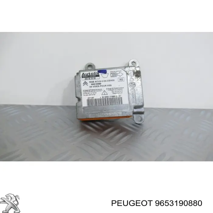 Модуль-процесор керування подушки безпеки 9653190880 Peugeot/Citroen
