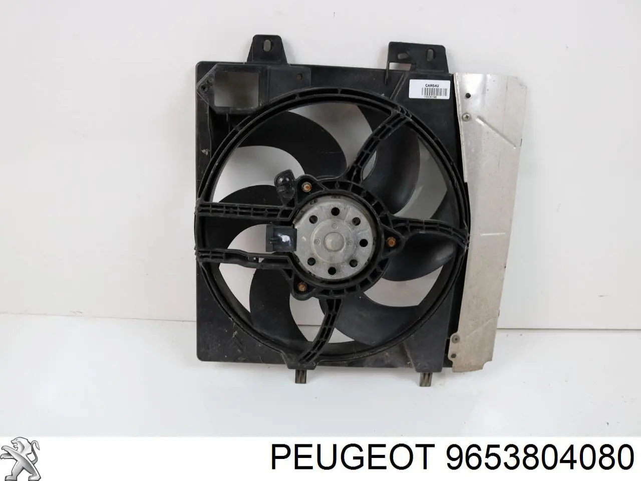 Купити 9653804080 Peugeot/Citroen Дифузор радіатора охолодження, в зборі з двигуном і крильчаткою