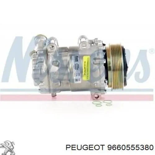 Компресор кондиціонера 9660555380 Peugeot/Citroen
