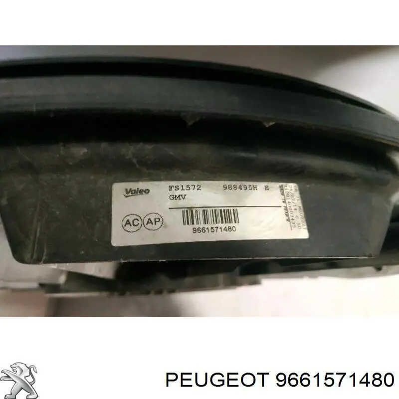 9661571480 Peugeot/Citroen електровентилятор охолодження в зборі (двигун + крильчатка)