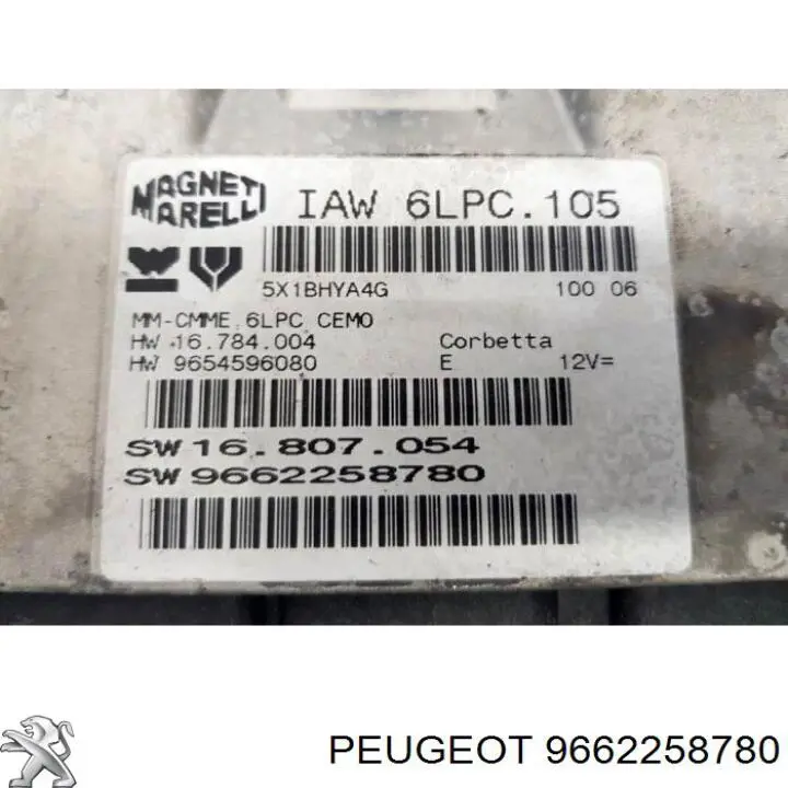9662258780 Peugeot/Citroen 