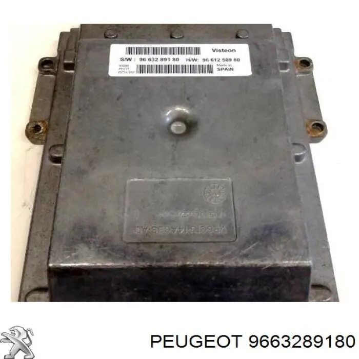 Електронний блок керування двигуном 9663289180 Peugeot/Citroen