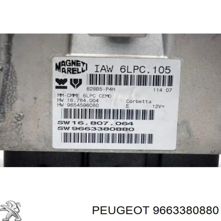 9663380880 Peugeot/Citroen 