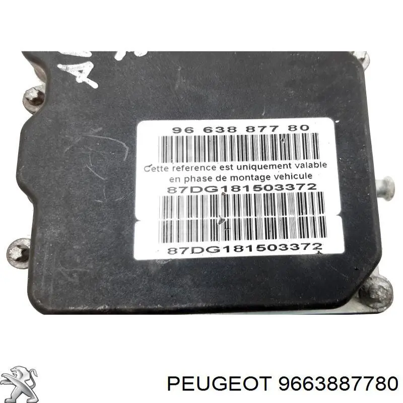 9666226380 Peugeot/Citroen Блок управління АБС (ABS)