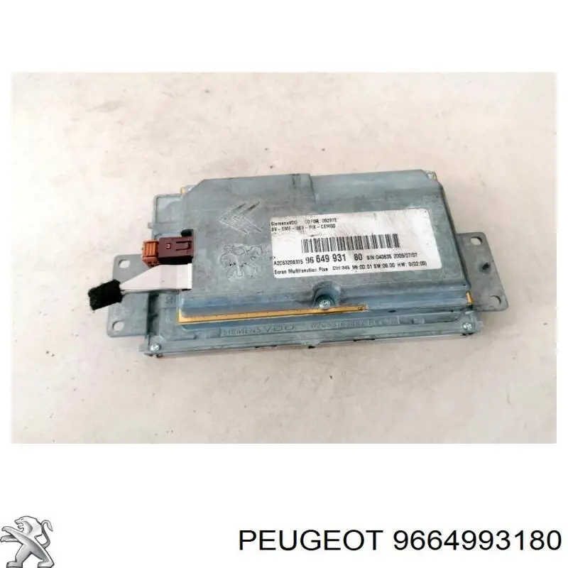 Дисплей бортового комп'ютера Peugeot/Citroen 9664993180 ціна, від 124.48 USD