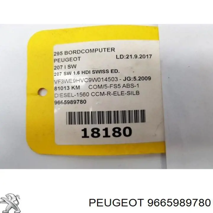  Peugeot/Citroen 9665989780 ціна, від 36.56 USD