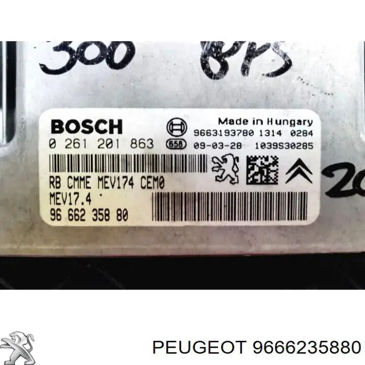  Peugeot/Citroen 9666235880 ціна, від 117.10 USD