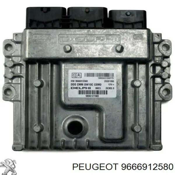 Електронний блок керування двигуном 9666912580 Peugeot/Citroen