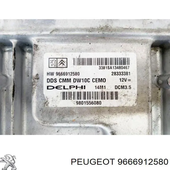 9666912580 Peugeot/Citroen Блок електронного управління