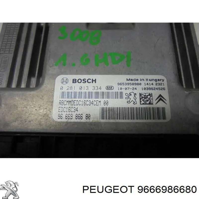  Peugeot/Citroen 9666986680 ціна, від 28.22 USD