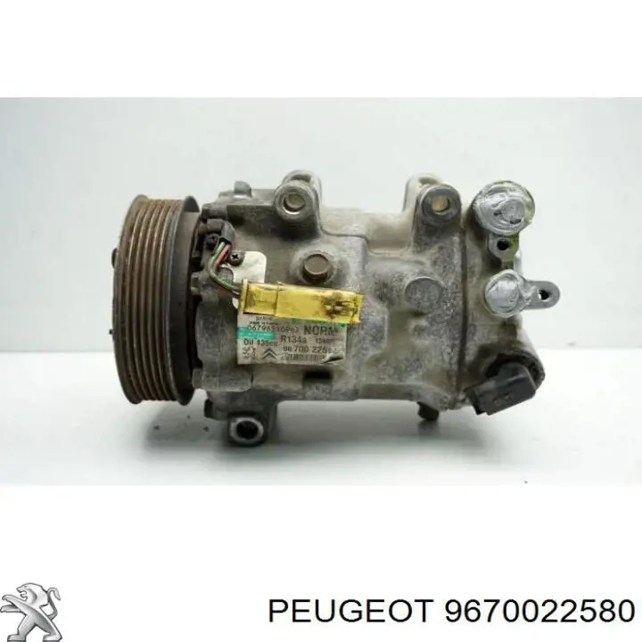 9670022580 Peugeot/Citroen компресор кондиціонера