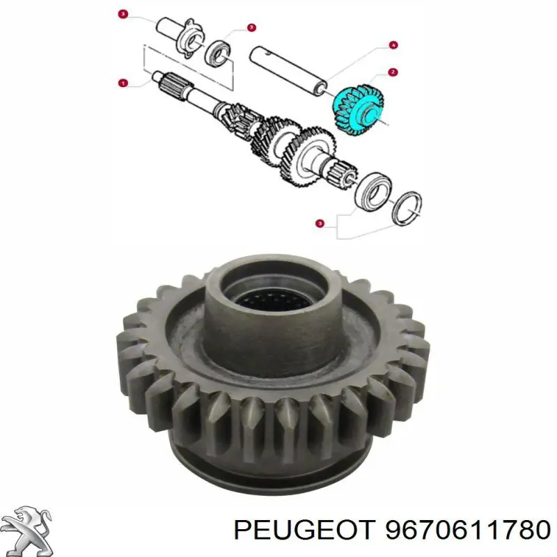 Купити ORK9670611780 GP Шестерня задньої передачі