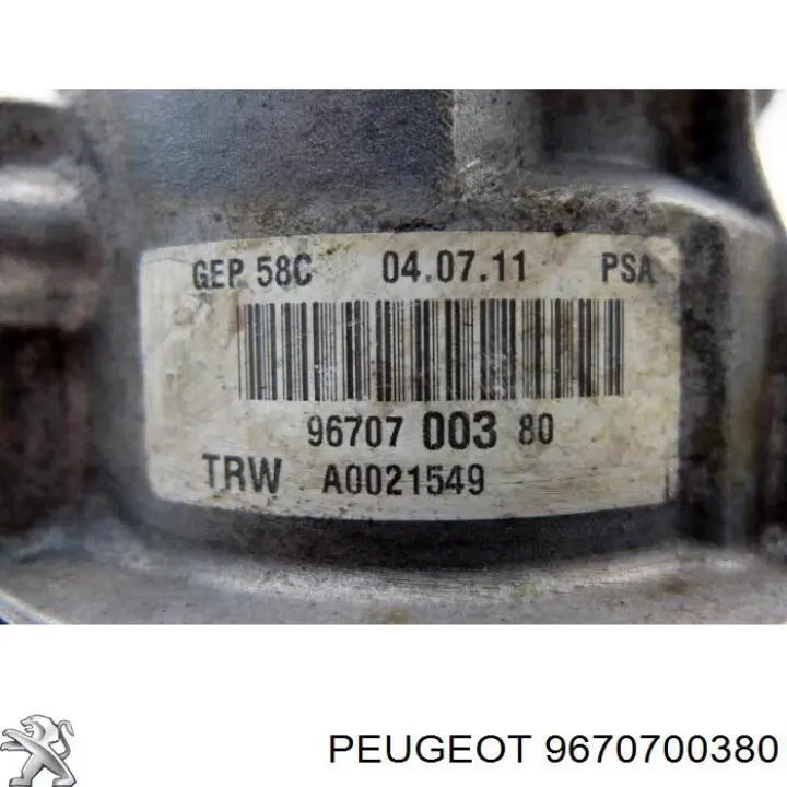 Насос ГУР 9670700380 Peugeot/Citroen