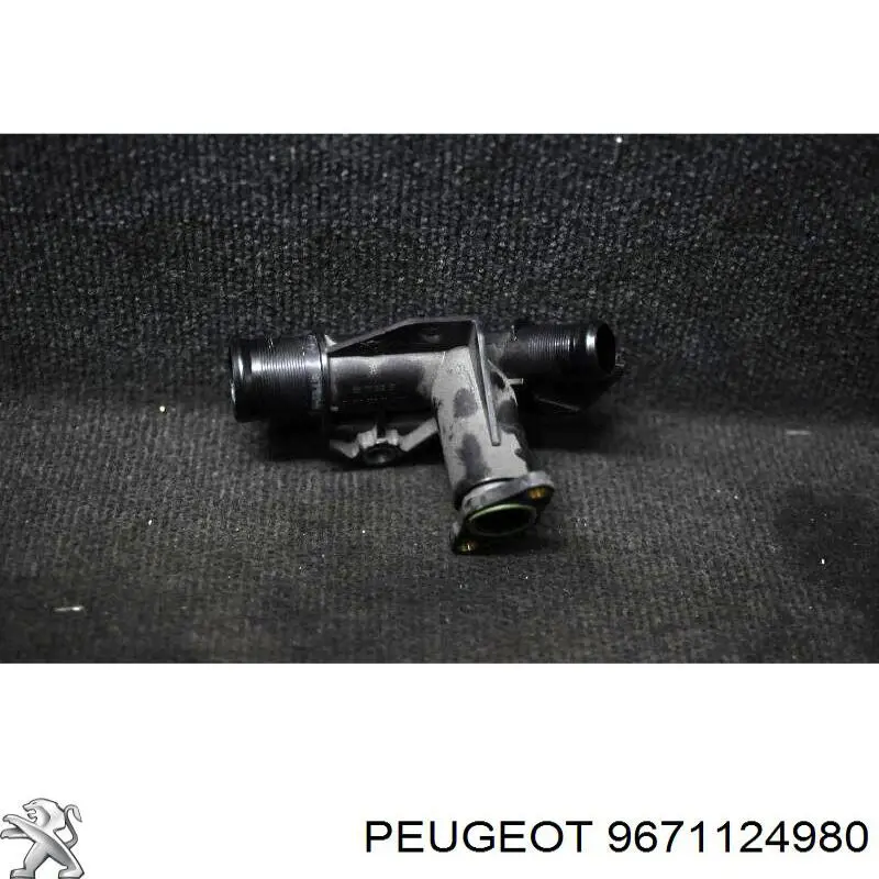 Купити 9671124980 Peugeot/Citroen Фланець системи охолодження (трійник)