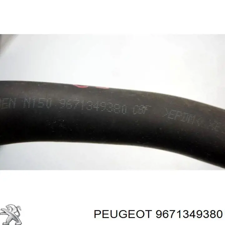 9671349380 Peugeot/Citroen Шланг/патрубок радіатора охолодження, нижній