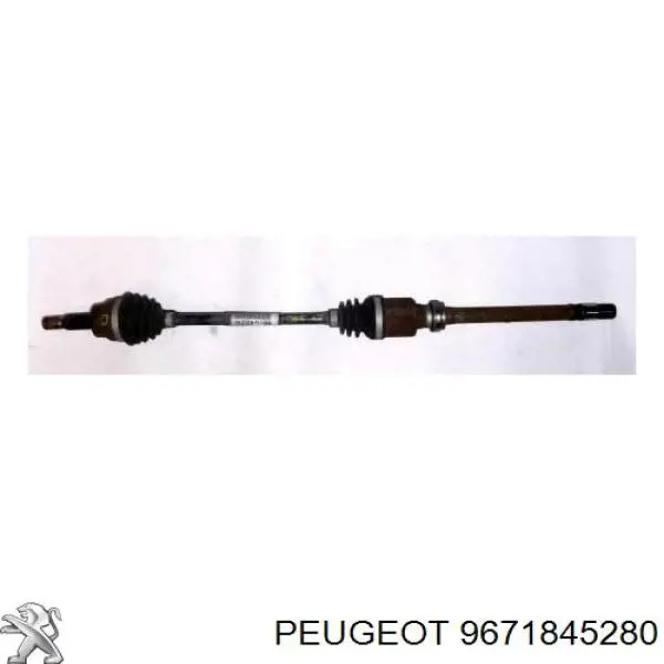 9671845280 Peugeot/Citroen Піввісь задня, ліва