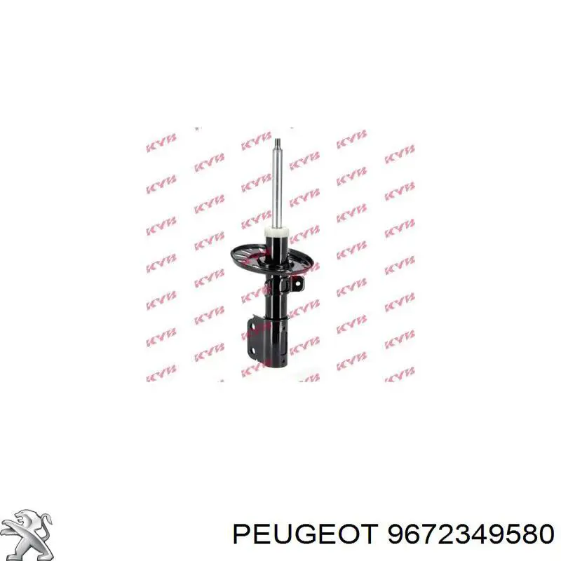 9672349580 Peugeot/Citroen Проставка (гумове кільце) пружини задньої, верхня