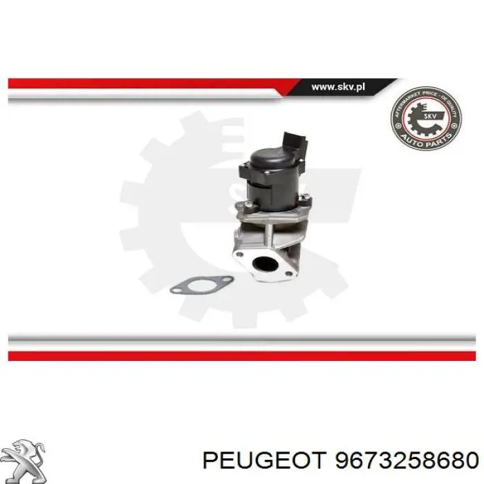 Купити 9673258680 Peugeot/Citroen Прилади управління системи рециркуляції