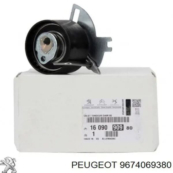 Ролик натяжителя ременя газорозподілу Peugeot/Citroen 9674069380 ціна, від 22.89 USD