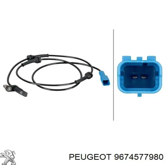 9674577980 Peugeot/Citroen датчик абс (abs передній)