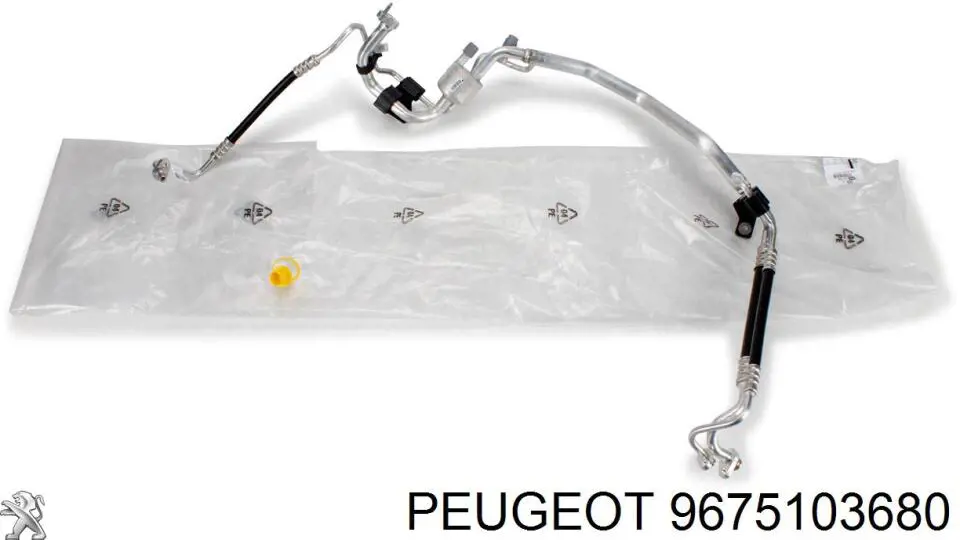 Купити 9675103680 Peugeot/Citroen Шланг кондиціонера, від радіатора до випарника