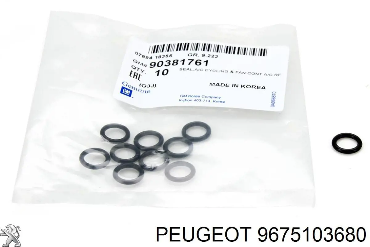 Шланг кондиціонера, від радіатора до випарника 9675103680 Peugeot/Citroen