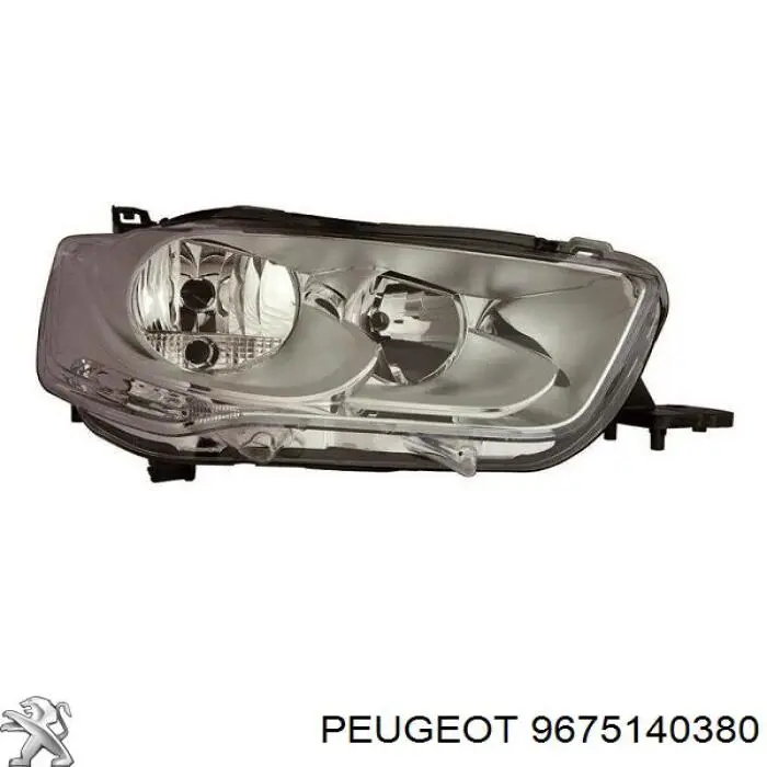 Купити 9675140380 Peugeot/Citroen Права блок фара