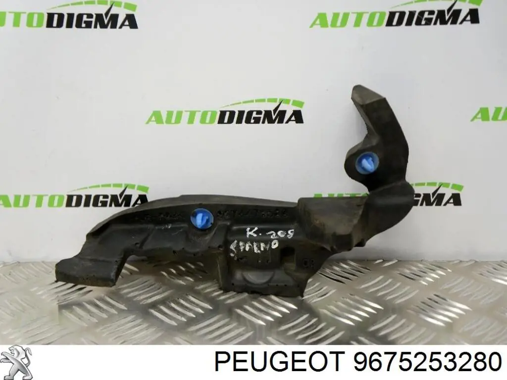 9675253280 Peugeot/Citroen Повітропровід (дефлектор) радіатора, лівий