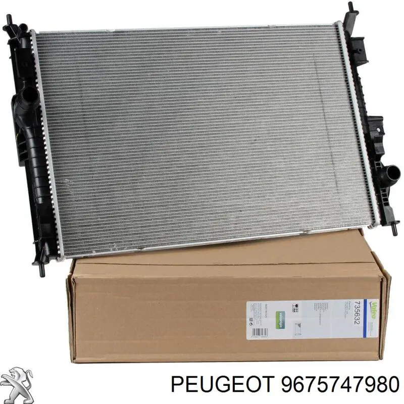 Купити 9675747980 Peugeot/Citroen Радіатор двигуна