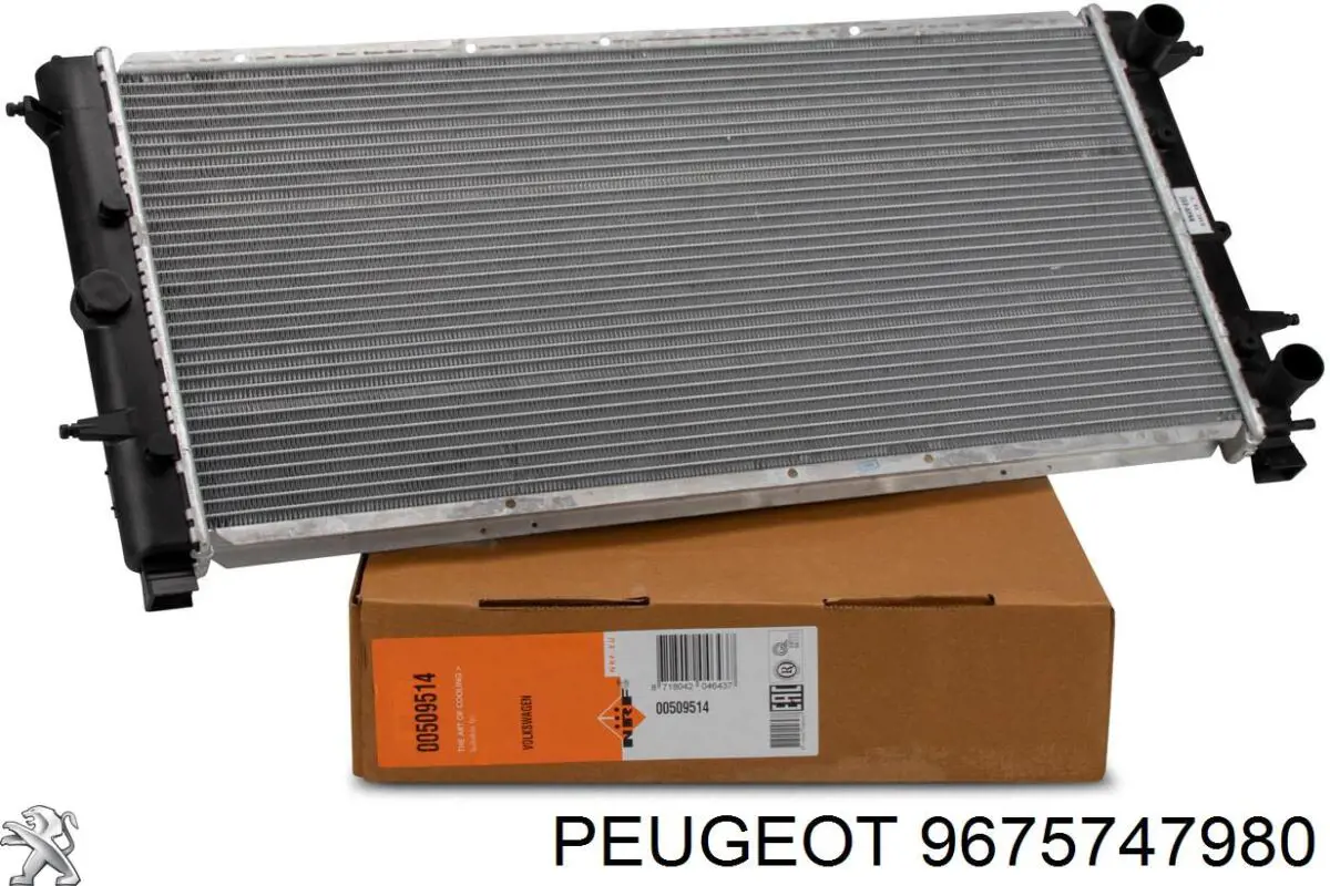 9675747980 Peugeot/Citroen Радіатор охолодження двигуна