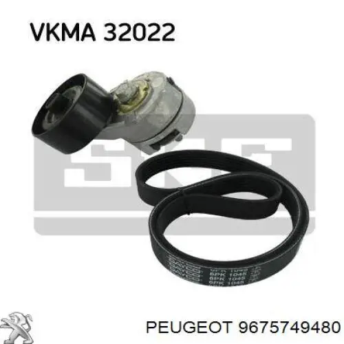Купити 9675749480 Peugeot/Citroen Ремінь генератора