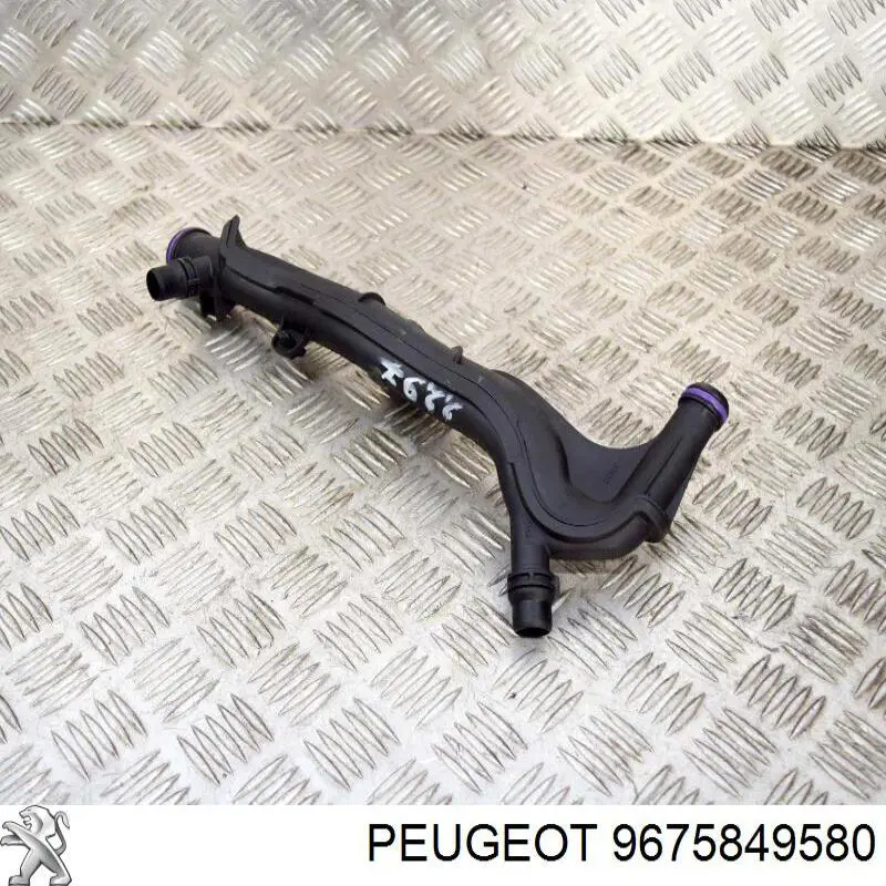 9675849580 Peugeot/Citroen шланг/патрубок системи охолодження
