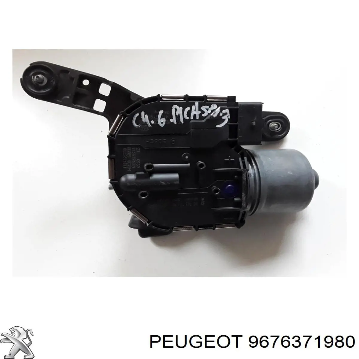 9676371980 Peugeot/Citroen Мотор склоочисника лобового скла, лівий