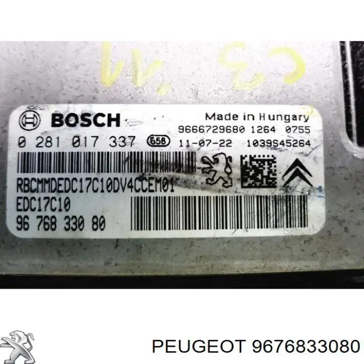  9676833080 Peugeot/Citroen