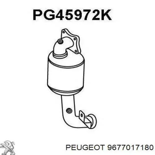 Конвертор-каталізатор (каталітичний нейтралізатор) Peugeot/Citroen 9677017080 ціна, від 385.14 USD