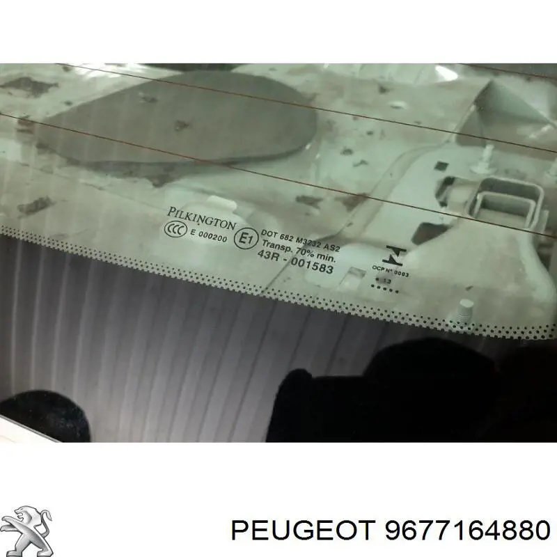 Купити 9677164880 Peugeot/Citroen Скло заднє