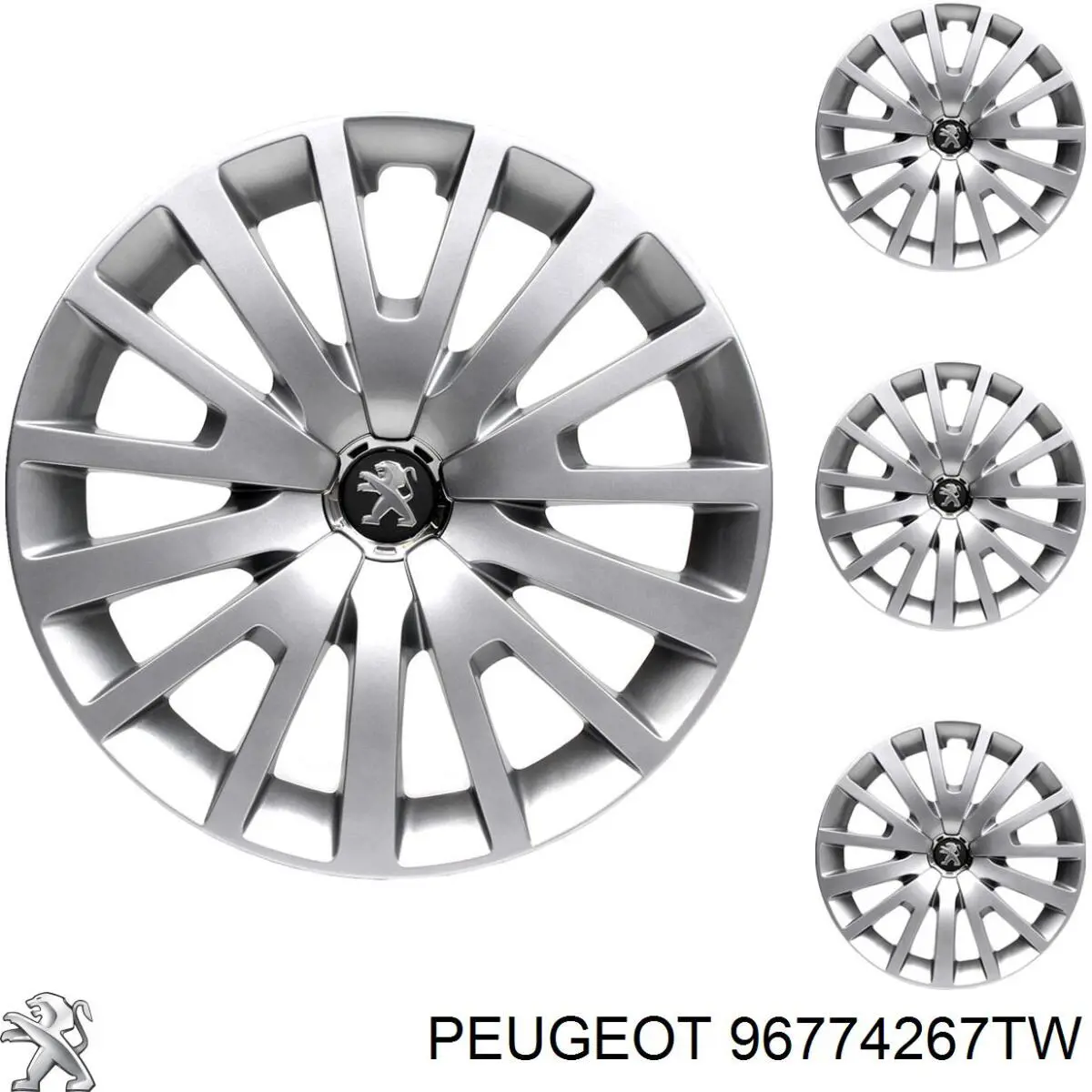 Ковпаки на диски Peugeot/Citroen 96774267TW ціна, від 51.73 USD