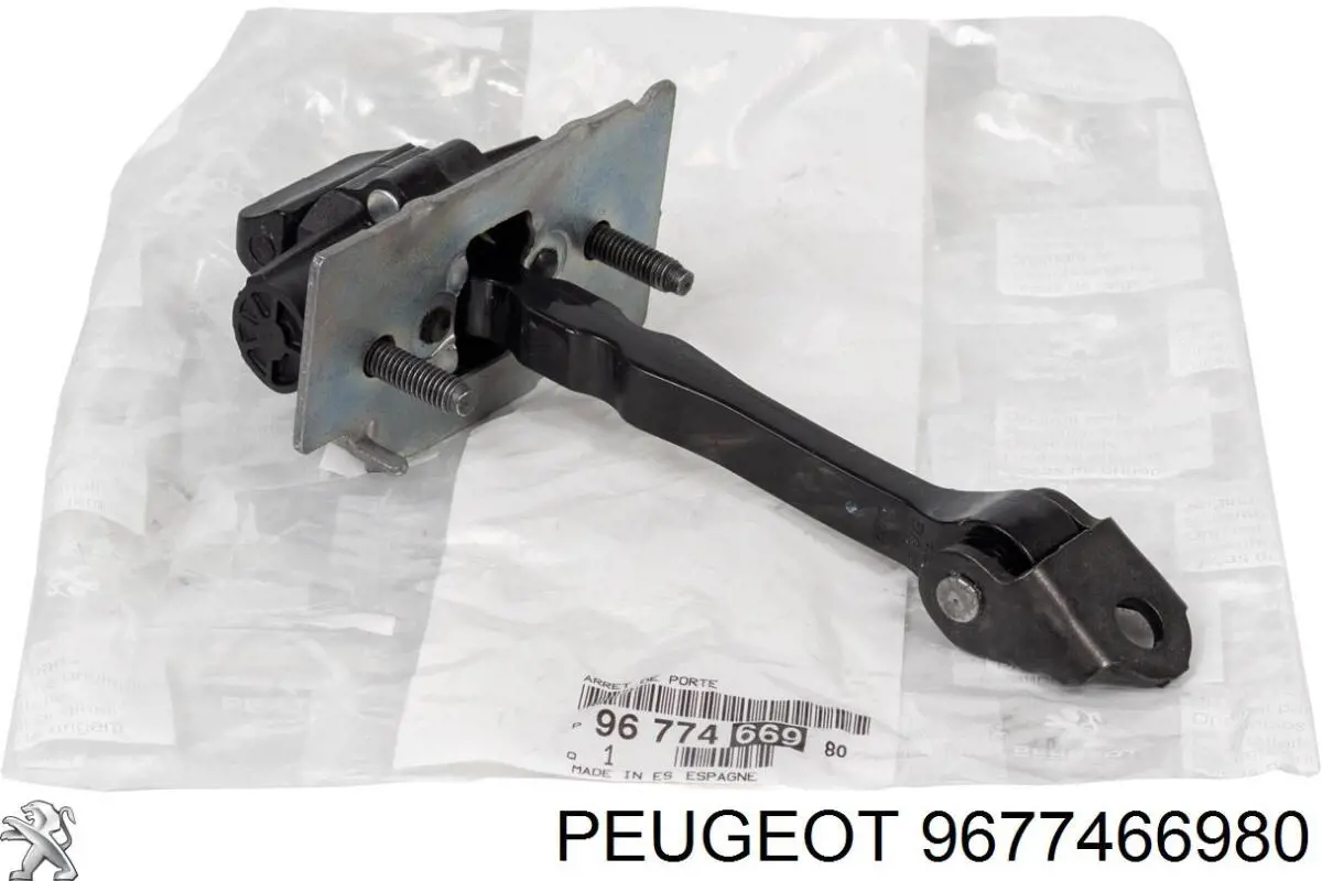 9677466980 Peugeot/Citroen Обмежувач відкриття дверей, передній