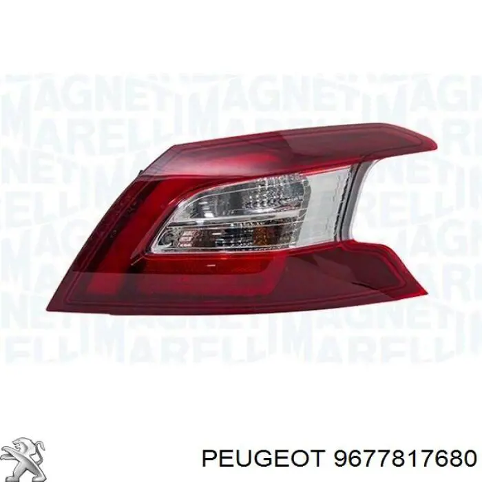 Ліхтар задній лівий, зовнішній 9677817680 Peugeot/Citroen