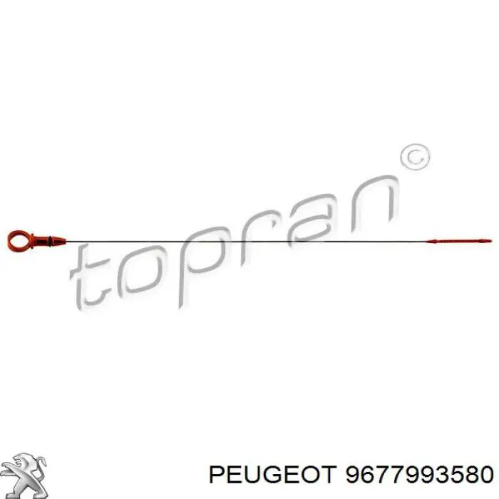 9677993580 Peugeot/Citroen щуп-індикатор рівня масла в двигуні