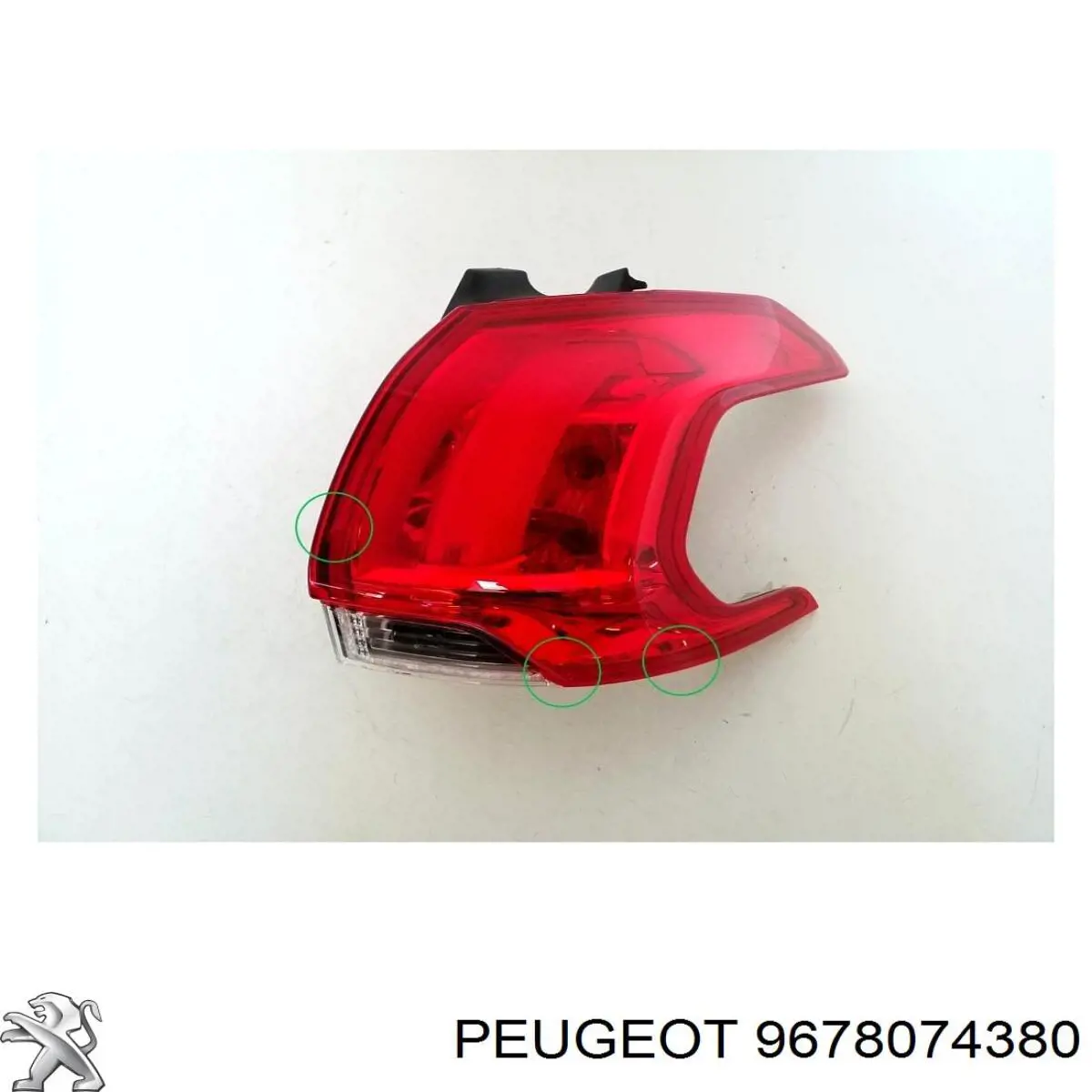 9678074380 Peugeot/Citroen Задній правий зовнішній ліхтар