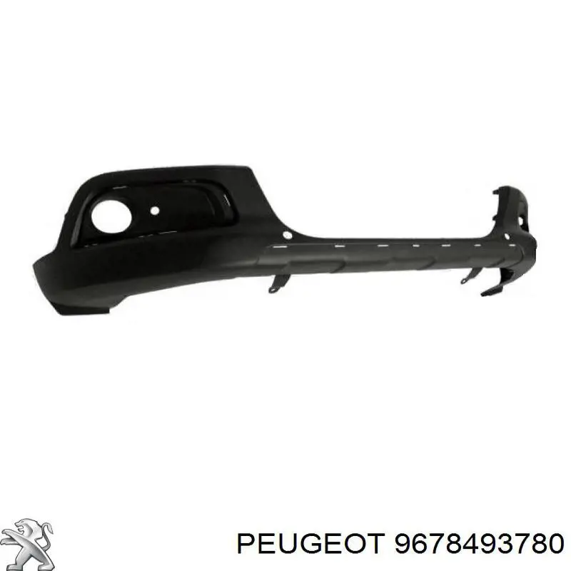 9678493780 Peugeot/Citroen Бампер передній, нижня частина