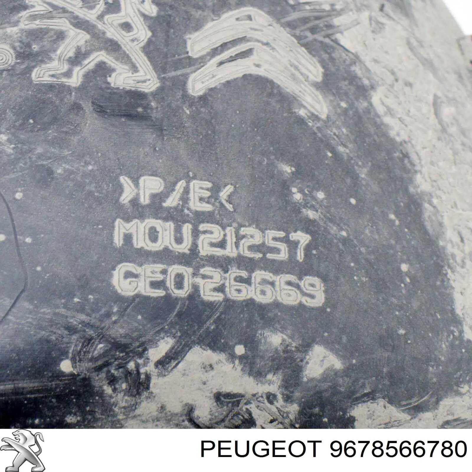 Підкрилок заднього крила, правий 9678566780 Peugeot/Citroen