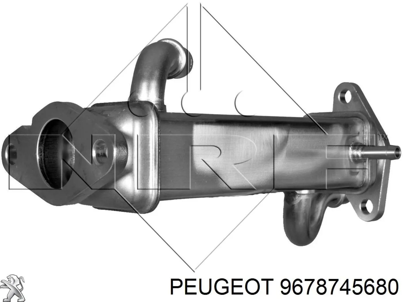 9678745680 Peugeot/Citroen радіатор системи рециркуляції ог