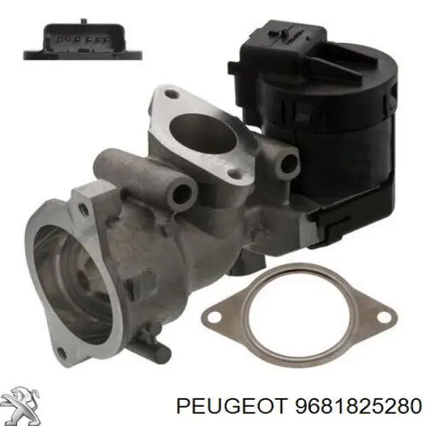 9681825280 Peugeot/Citroen Клапан рециркуляції відпрацьованих газів EGR