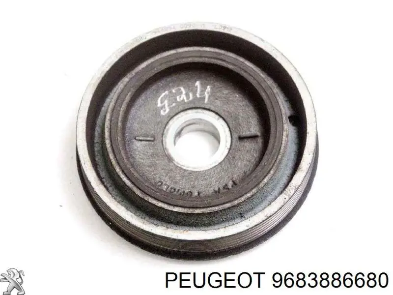 Купити 9683886680 Peugeot/Citroen Шків колінчастого вала