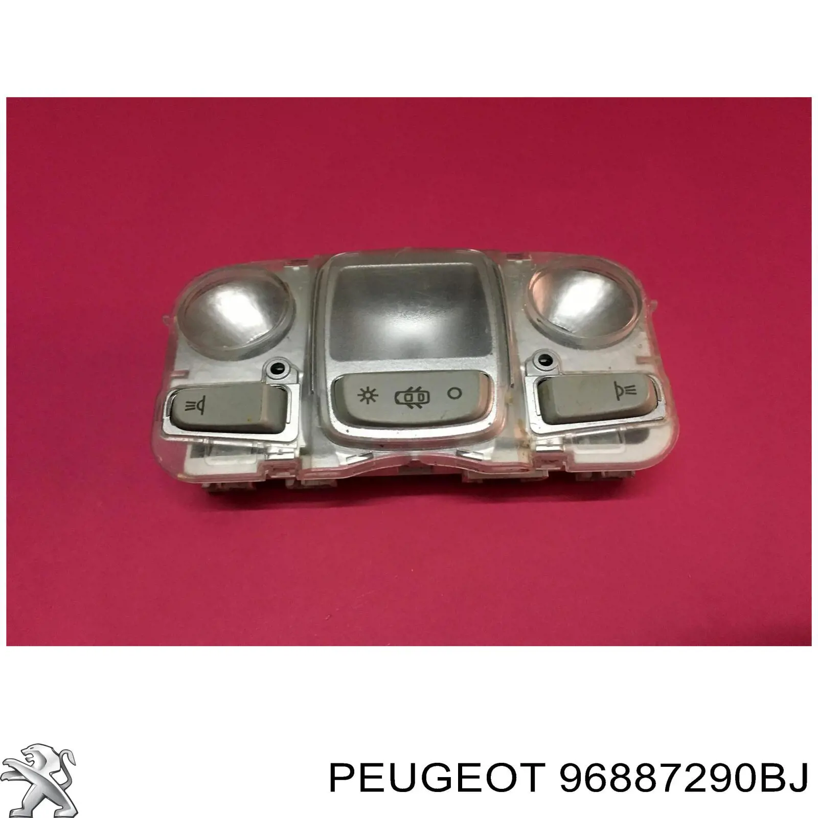96887290BJ Peugeot/Citroen Плафон освітлення салону/кабіни, задній