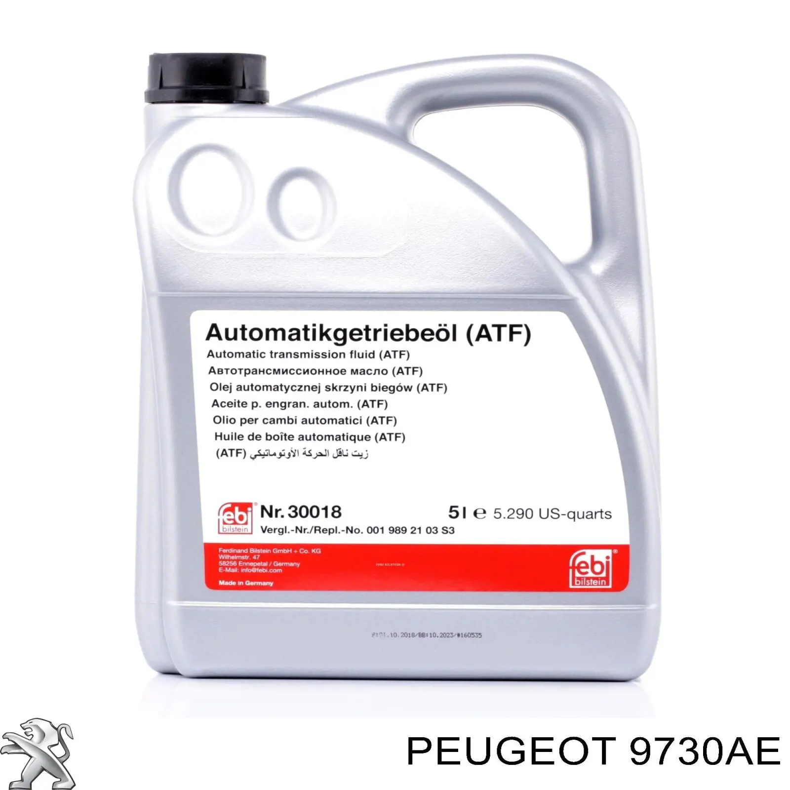 Купити 9730AE Peugeot/Citroen Масло АКПП