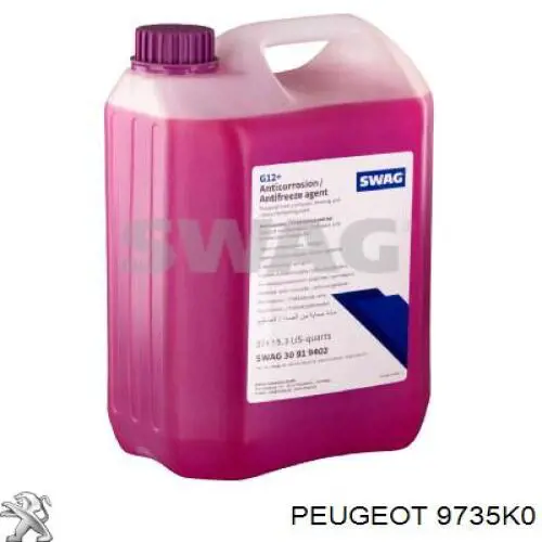 Антифріз концентрат Peugeot/Citroen 9735K0 ціна, від 17.40 USD